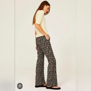 Scotch & Soda Multicolor Floral Pants printed flared trousers Flowers Work Pants